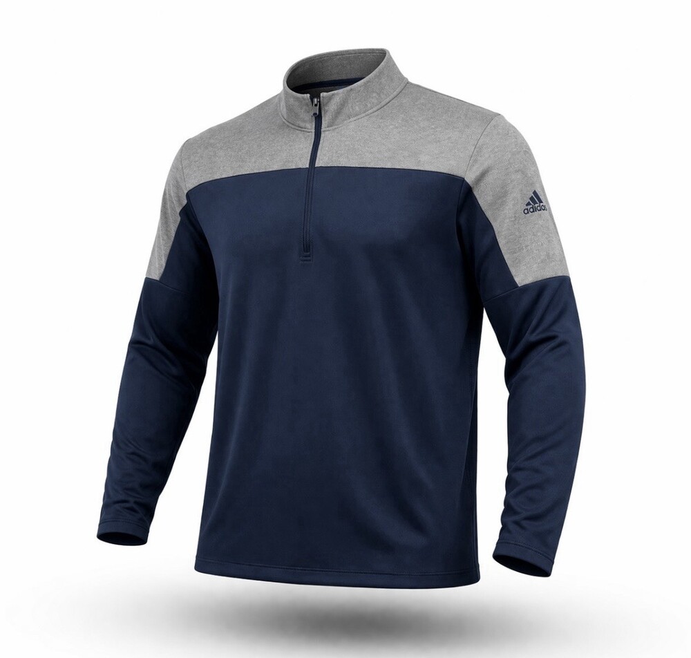 Adidas Prime Green Men’s  2XL Lightweight  Colorblocked Quarter Zip Pullover